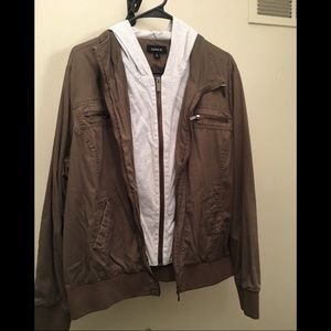 Torrid Forest Green casual bomber jacket